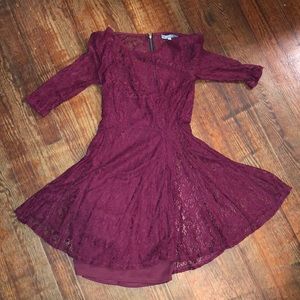 Cute Maroon Dress